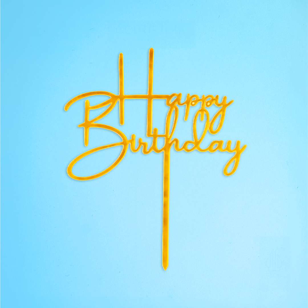 Happy Birthday Cake Topper