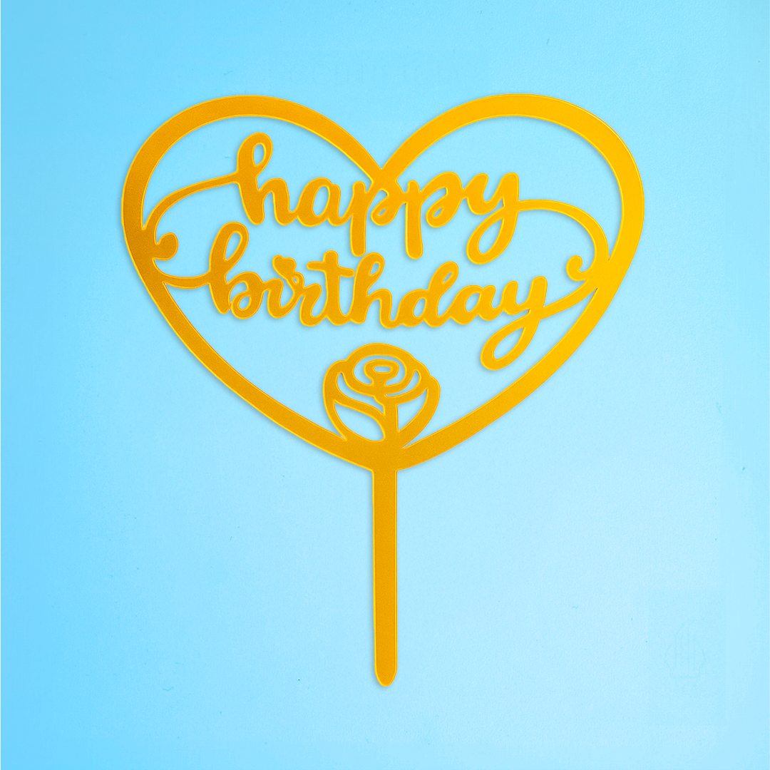 Happy Birthday Cake Topper