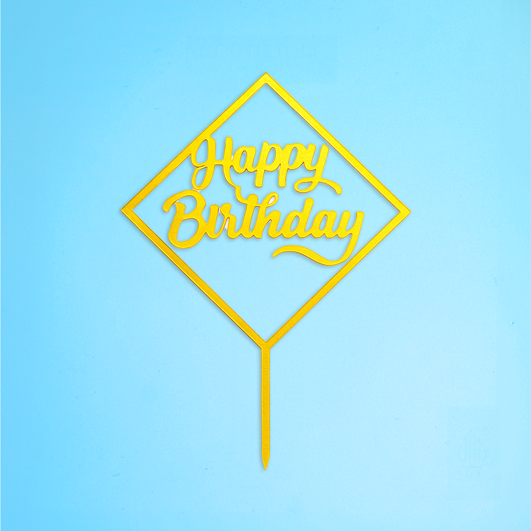 Happy Birthday Cake Topper