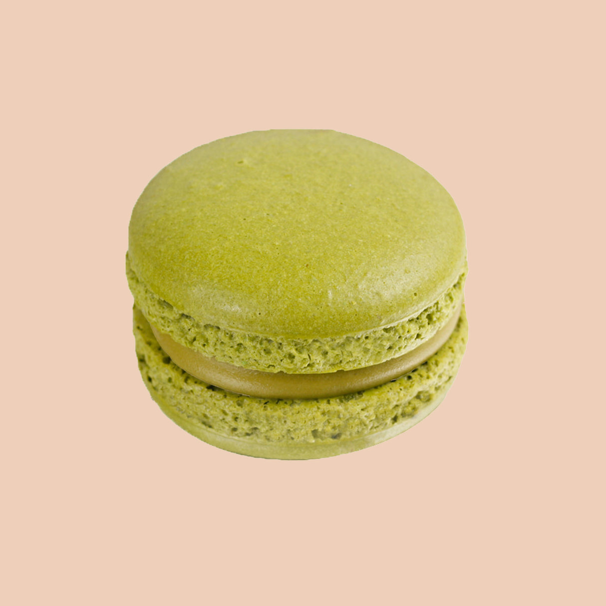 Matcha & Cherry Macaron Single