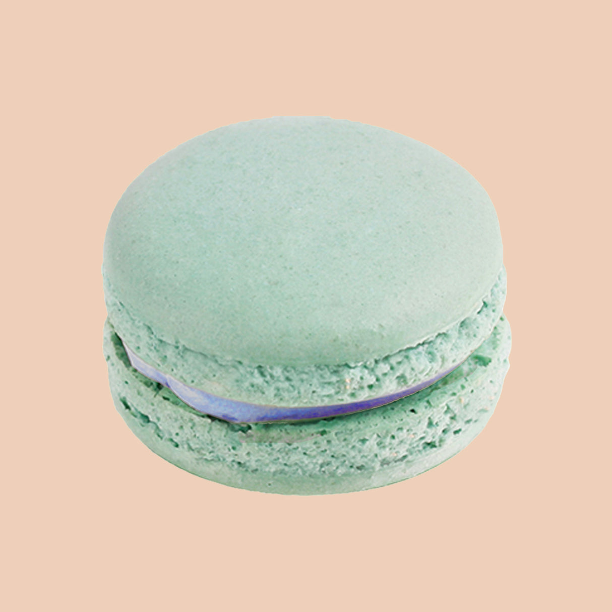 Butterfly Pea & Blueberry Macaron Single