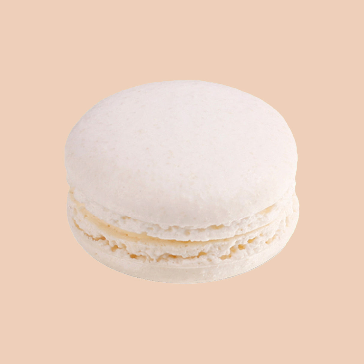 Vanilla & White Peach Macaron Single