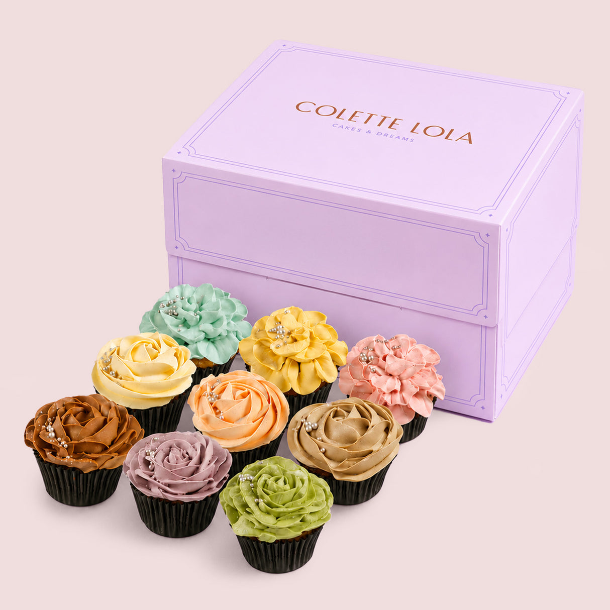 Set Cupcake Bunga