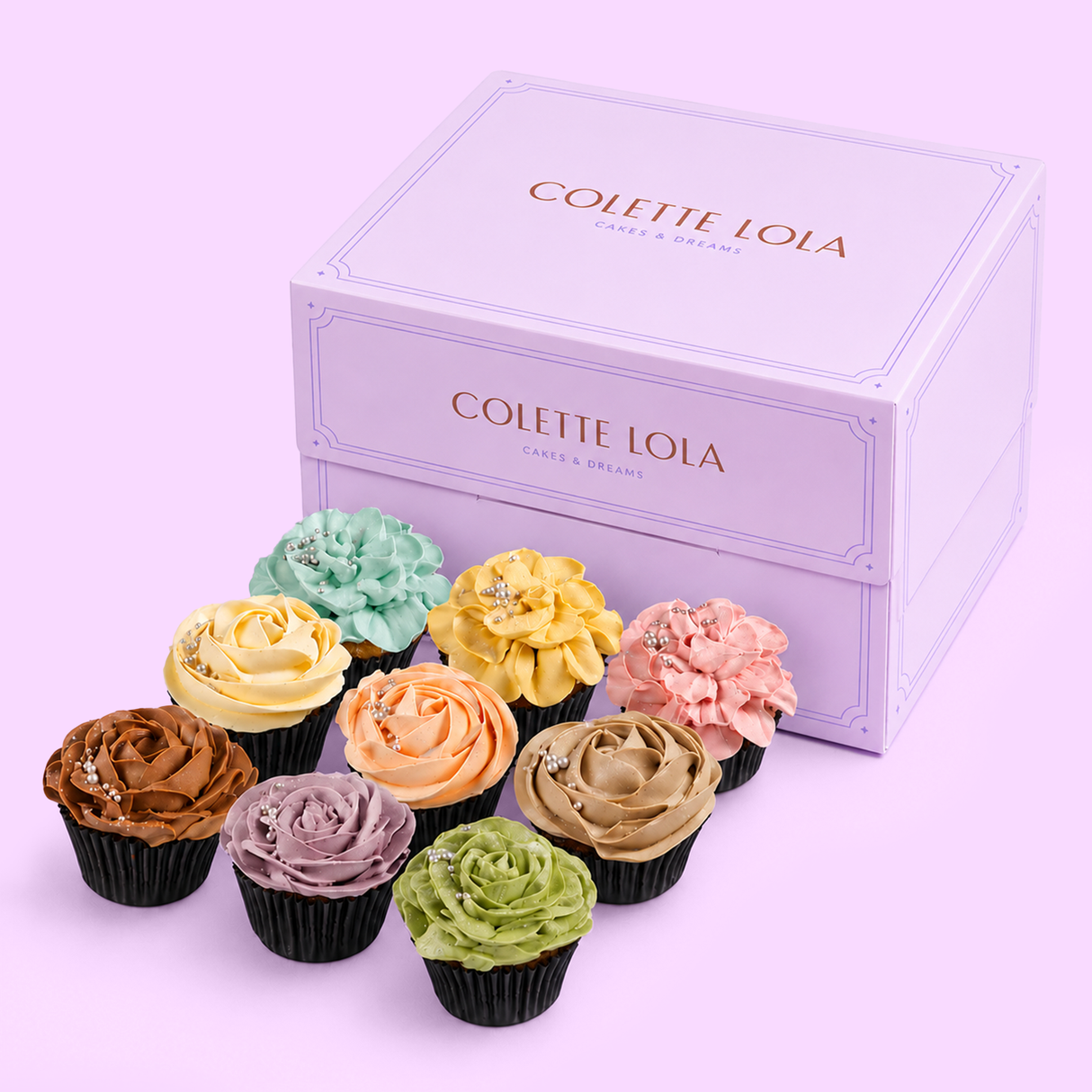 Set Cupcake Bunga