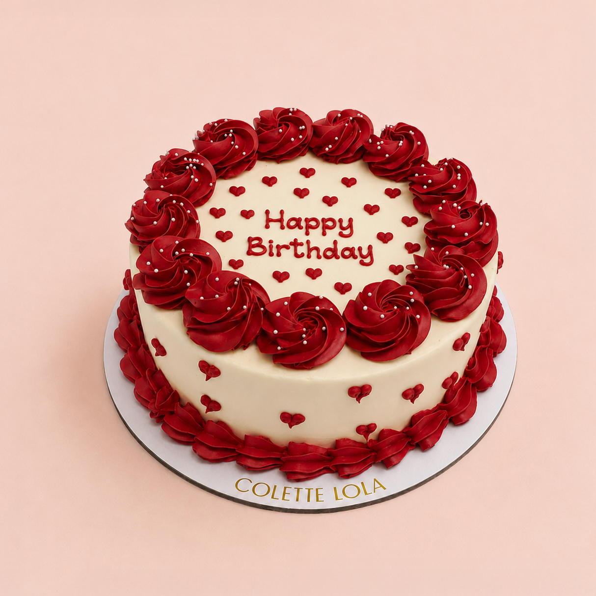 Custom Buttercream Lettering Cake