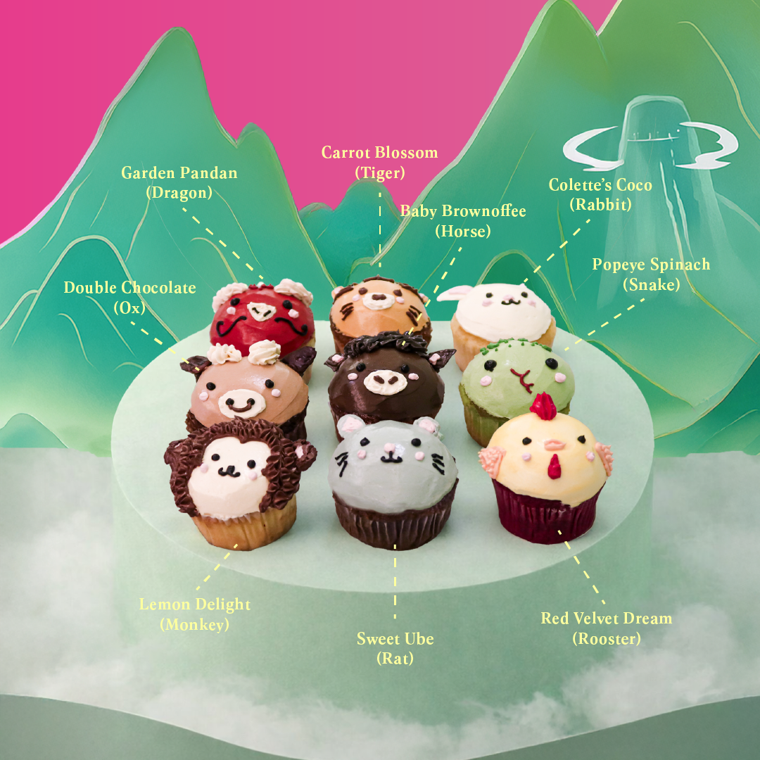 Lucky Zodiac Cupcakes