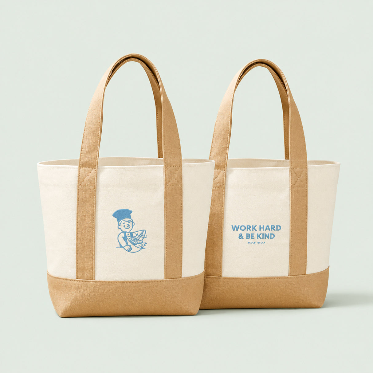 Work Hard & Be Kind Tote Bag