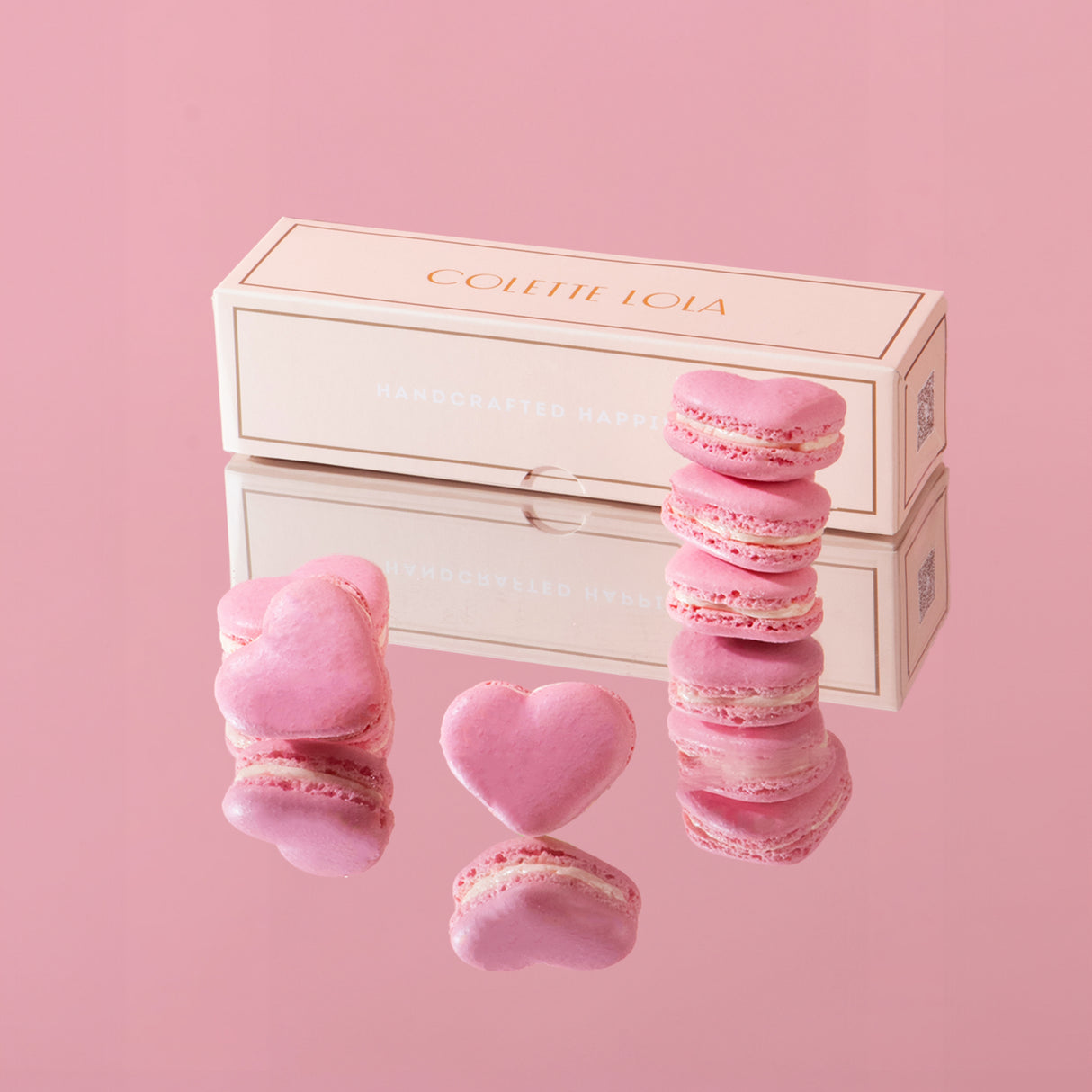 Valentine's Heart Macarons Set