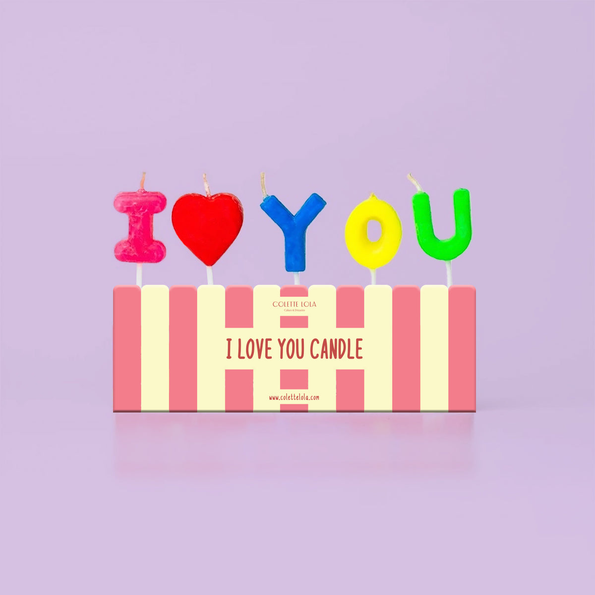 I Love You Candles