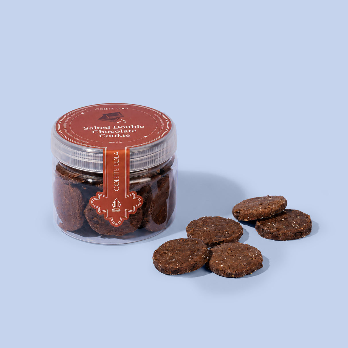 Salted Double Chocolate Cookies