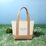 Work Hard & Be Kind Tote Bag - Chocolate