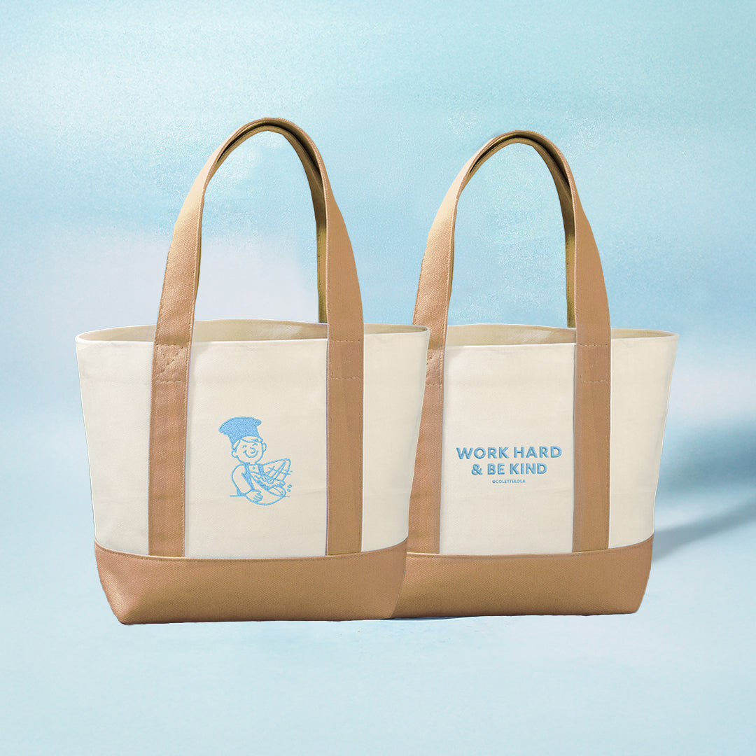 Work Hard & Be Kind Tote Bag