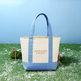 Work Hard & Be Kind Tote Bag - Blue