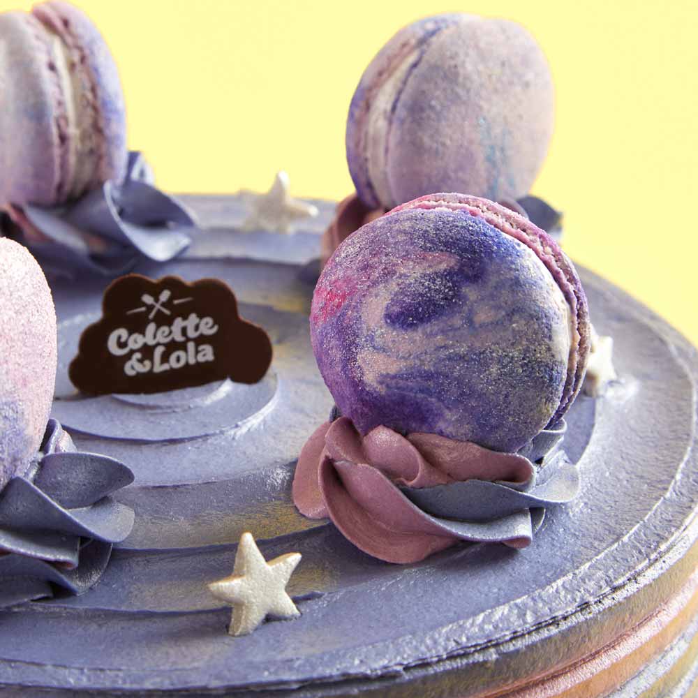 Galaxy Cake - Ovomilo Cream, Chocolate Sponge Cake with Crispy Wafers - Colette & Lola